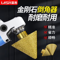 Diamond chamfer umbrella grinding head ceramic tile marble stone hole expander angle grinder conical drill bit hole opener