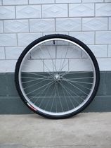 Bearing-type bicycle wheel aluminum alloy rotary 22-inch 24-inch 26-inch front wheel single-speed universal wheel assembly