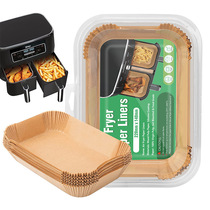 Rectangular air fryer special paper household baking food grade thickened baking oven high temperature resistant silicone oil paper plate