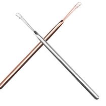 1 Pc Ear Tools Stainless Steel Silver Earpick Wax Remover Cu