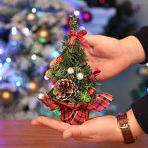 diy mini Christmas tree desktop decorations childrens gifts 30 45 60CM props scene small tree