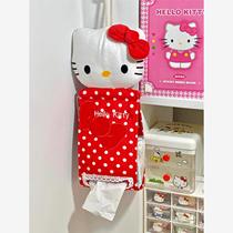 Kitty tissue set bathroom toilet tissue box cute wall-mounted punch-free roll paper storage rack paper box