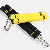 Nunchaku Sponge Practice Beginners Actual Combat Childrens Performance Bruce Lee Stainless Steel Taekwondo Martial Arts Nunchaku