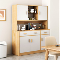 Kitchen rack cupboard cabinet floor-standing multi-layer cabinet storage cabinet with door household multi-functional flip-top storage cabinet