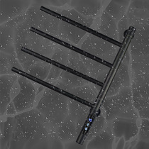 Popular stainless steel punch-free light luxury electric towel rack heated drying rack European and American bathroom household direct sales