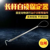 Veterinary stainless steel long-arm pig catcher stick-type long-arm pig catcher pig restrainer livestock restraint