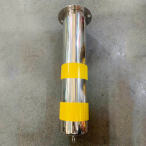 Stainless steel iron column traffic warning column road protection iron column fixed road pile lane separation isolation pier