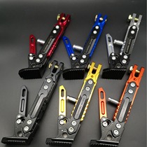 Motorcycle electric CNC aluminum alloy adjustable side stand foot stand parking support tripod