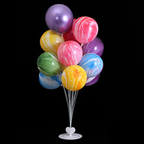 Heart-shaped balloon ground floating stand balloon decoration stand balloon floor column road guide display stand balloon tree