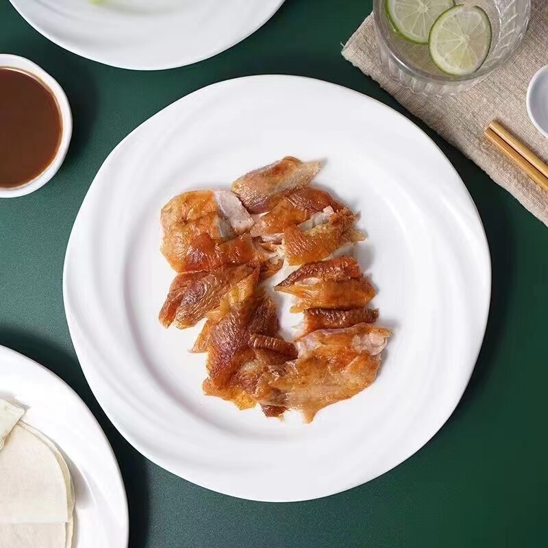 Ceramic Jade Leaf Plate Pure White Plate Ceramic High-End Cold Dish Plate Simple Special-Shaped Restaurant Hotel Dish Plate Ceramic Jade Leaf Plate Pure White Plate Ceramic High-End Cold Dish Plate Simple Special-Shaped Restaurant Hotel Dish Plate