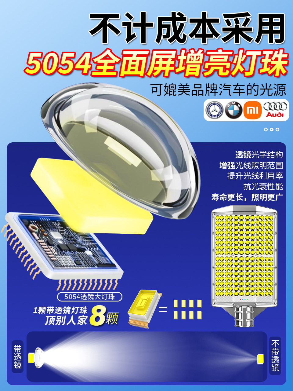 Solar Outdoor Light Street Light Garden Light Household Led Super Bright New High Power Waterproof Light Pole Lighting