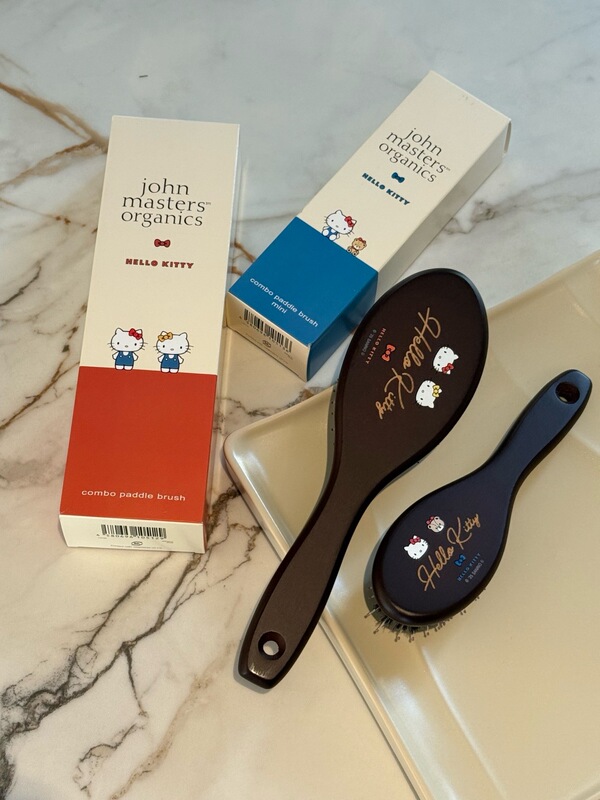 Hellokitty Co-Branded Air Cushion Comb with Boar Bristles, Cute Cartoon Portable Air Cushion Comb