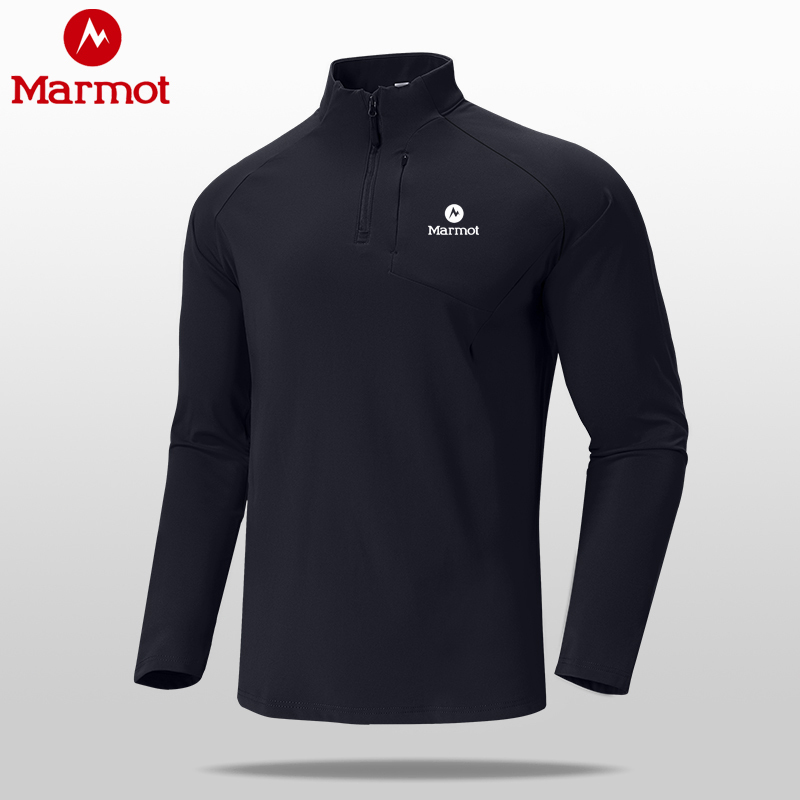 Marmot Men's Sweatshirt for Autumn and Winter, Warm Fleece-Lined Half-Zip Long-Sleeve Base Layer Outdoor Sports Top