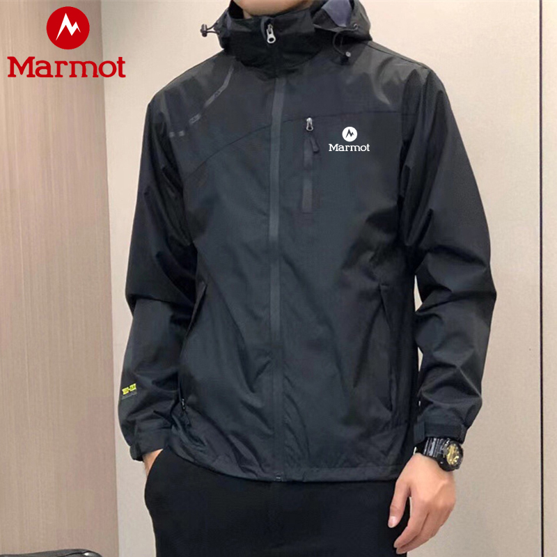 Marmot Groundhog Jacket Men's Autumn and Winter Warm Fleece-Lined Waterproof Hooded Jacket Outdoor Mountaineering Jacket