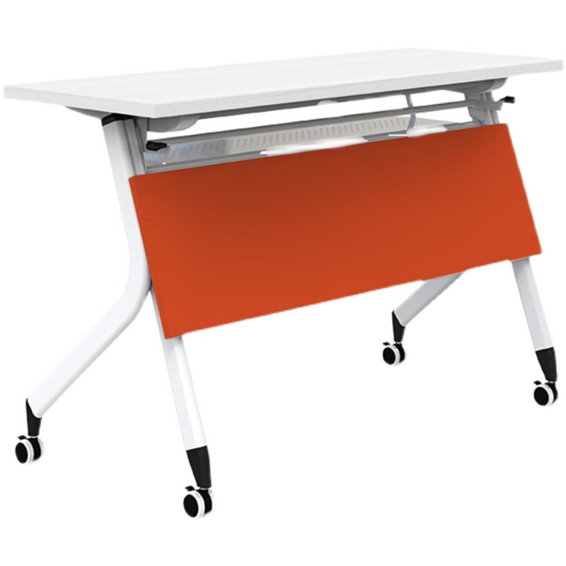 Folding table training desk Modern mobile splicing long tables college student class and chair combination training