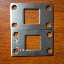 201 304 stainless steel stair column handrail accessories 38*38 square tube bottom plate fixed support base