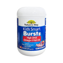 Australia Natures Way childrens tri-color fish oil 180 baby vitamin DHA capsules