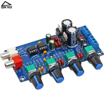 hifi audiophile dual ne5532 audio amplifier front tone board diy high school bass adjustment module AC12V