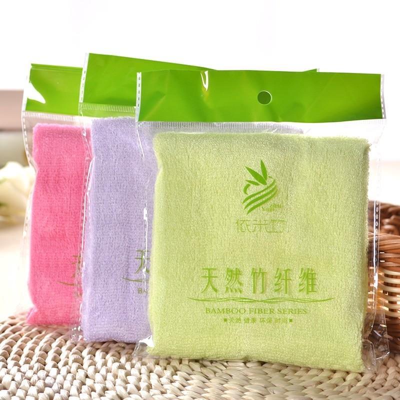 Yimizhu Kidsren's Small Towel Bamboo Pulp Bamboo Fiber Towel Student Full Bamboo Towel Soft and Absorbent 3-Piece Set