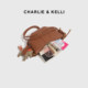 CHARLIE&KELLI women's bag 2026 new autumn and winter fashion croissant bag niche high-end single shoulder crossbody bag