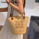 CHARLIE&KELLI women's bag summer new portable large tote bag woven bag seaside vacation straw bag ins