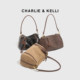 CHARLIE&KELLI women's bag 2026 new high-end large-capacity shoulder bag Boston bag fashion crossbody bag