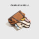 CHARLIE&KELLI women's bag 2026 new casual retro shoulder Boston bag commuter crossbody pillow bag