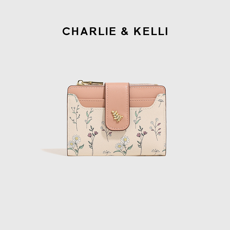 Official Website C&K Flagship Store Women's Bag New Model Compact Women's Wallet Short Style Ladies' Card Holder Integrated Id Wallet