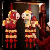2026 New Year Decoration with the Character for Blessing, Year of the Horse 5D Imitation Embroidery Plush Spring Festival Door Background Wall Hanging Decoration