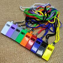 (Manufacturer) Plastic 6-character whistle colorful plastic referee rescue whistle cheerleading whistle