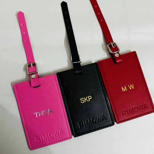 Багажная бирка с гравюрой, чемодан, защитная вывеска, делается под заказ, из натуральной кожи