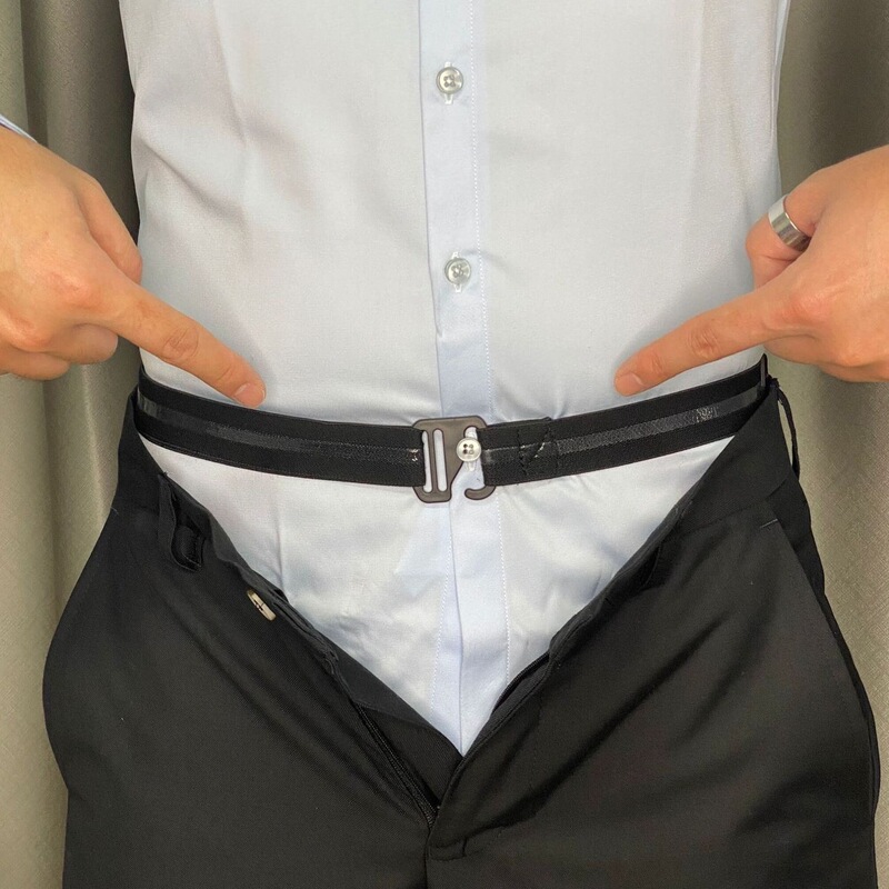 Anti-Slip Shirt Fastener for Men, Waist Cincher, Business Shirt Fixer, Suit Shirt Anti-Slip Strap, Shirt Fastener