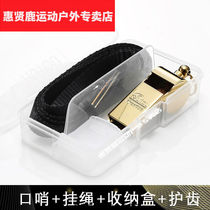 Whyxian Deer Whistle Whistle for Whistle Tiger Head for Referee Whistleblowing with hanging children Outdoor begging for metal bronze whistle