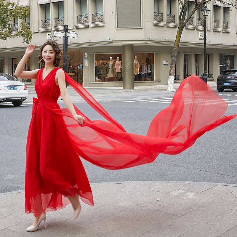  125 long (recommended height 160-164)+Oolong tea Da Hong Pao, skirt, V-neckline, 3m   + $20.66 