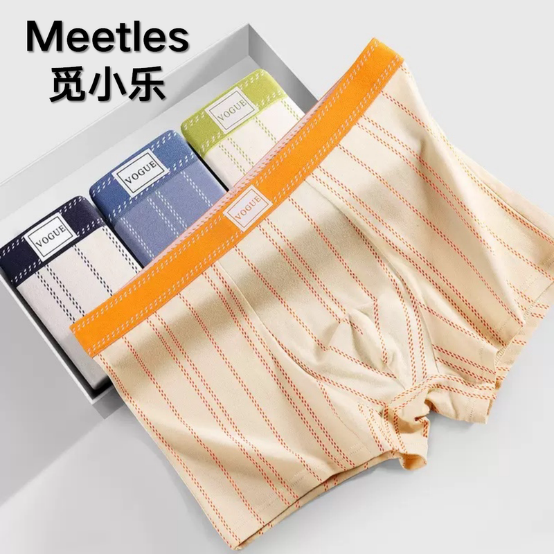 Meetles Men's Underwear New Style Pure Cotton Boxer Briefs Men's Boxer Shorts Men's Shorts Meetles Men's Underwear New Style Pure Cotton Boxer Briefs Men's Boxer Shorts Men's Shorts