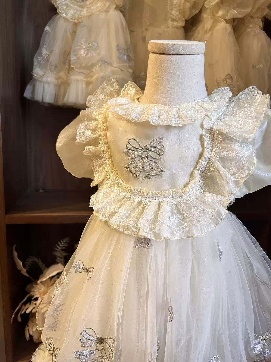 Маленький костюм принцессы, летняя одежда для девочек, стиль Lolita, западный стиль, пачка