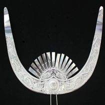 The Dong ethnic Miao ethnic silver decoration head ornament minority dance performance wearing head decoration Miao ethnic head horns