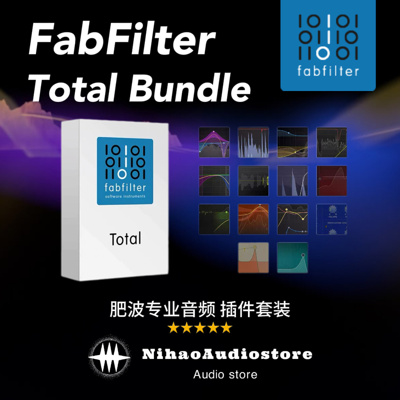 Original Fabfilter Total Pro Fx Bundle Full Plugin Set Effects Processor Q4 C3