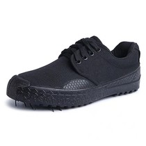 Anti-puncture liberation shoes for male students training farmland work safety rubber shoes Kevlar anti-puncture security work shoes