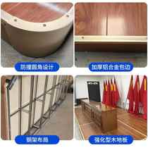 School podium classroom wooden finished stage platform solid wood steel and wood combined with rounded and beveled corners can be customized