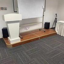 School classroom podium platform platform steel frame wooden frame can be customized rounded angle bevel right angle performance stage step manufacturer