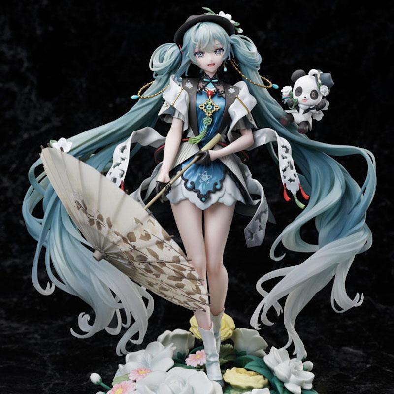 二次元初音未来手办雪公主长发玩偶女生摆件模型盲盒雕像公仔盲盒