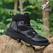 International China 3537 ships for training shoes mens summer mesh breathable reef deck black to help outdoor combat training boots