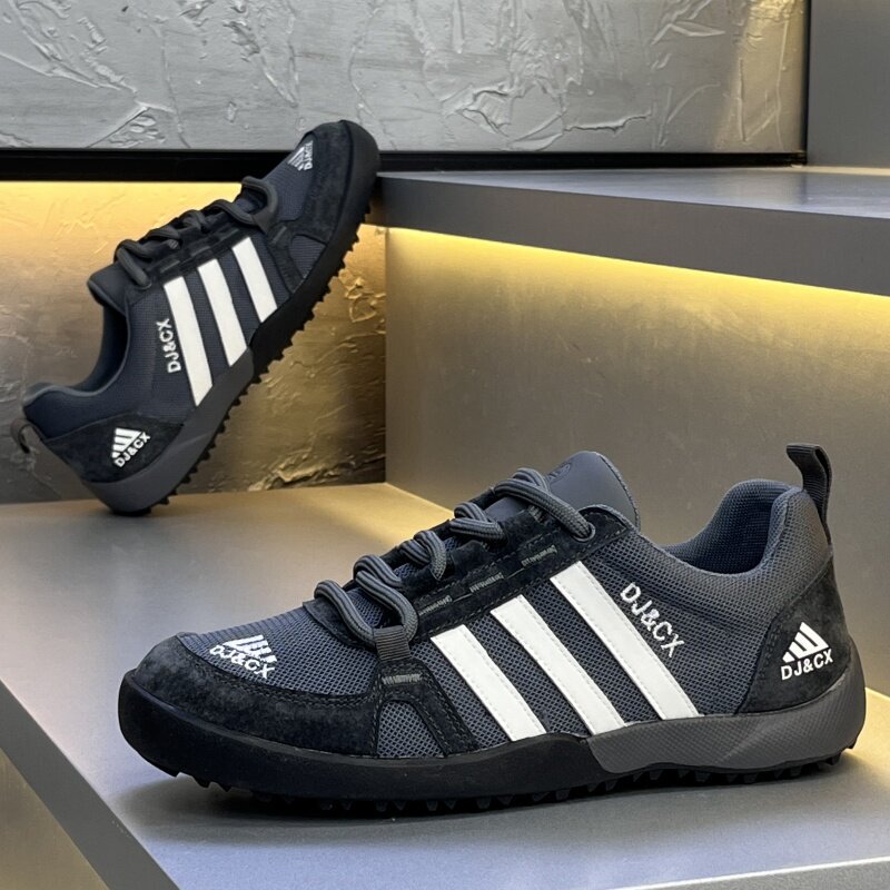 European Men's Shoes Summer 2026 New Breathable Mesh Sports Shoes Comfortable Trendy Lace-Up Versatile Casual Shoes