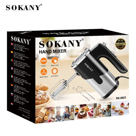 인기있는 sokany6621 전기 에그 비터 베이킹 완전 자동 핸드 헬드 믹서 믹서
