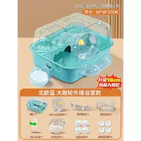 Беговое колесо 18 см, скандинавский синий цвет [стандартная туннельная клетка + внешняя ванная комната]