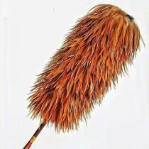 Retractable real feather duster for household car cleaning dust removal and non-shedding self-produced and self-sold feather duster