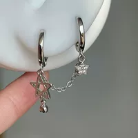 Серьги для влюбленных, серебряная игла, серебро 925 пробы