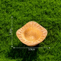 1# Коричневая корзина с фруктами Бамбуковая корзина 28 стилей