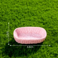 16 # розовая прямоугольная бамбуковая корзина, 28 стилей